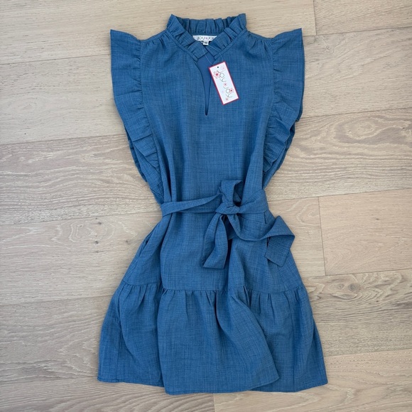 Joy Joy Dresses & Skirts - Joy Joy Ruffles Layered Denim Dress